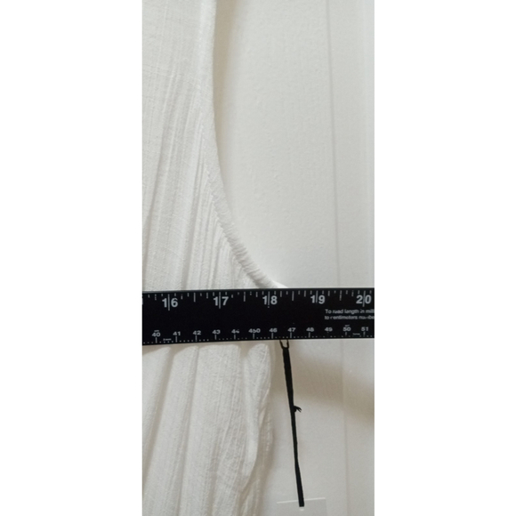 Fyve Womens Sleeveless Maxi Dress Sz 1X Tiered White Cottagecore Boho PeasantNWT - Picture 5 of 9